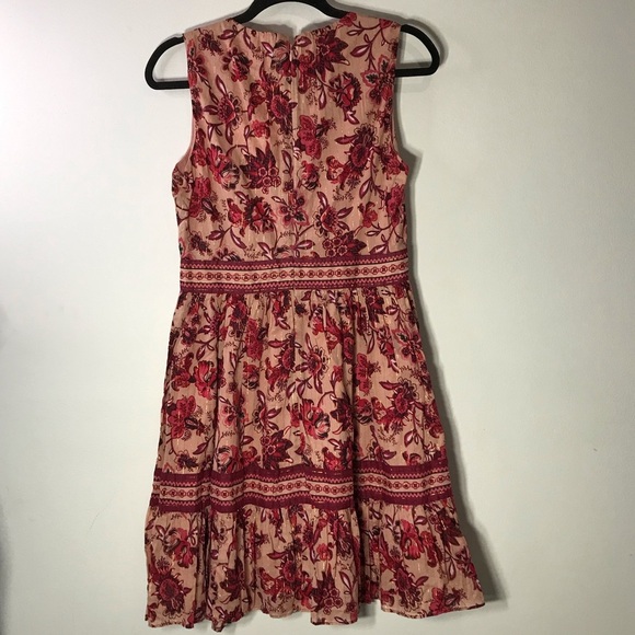 Kate Spade New York Sleeveless Paisley Blossom Dress Conch Shell Womens Sz 6 - Picture 5 of 12
